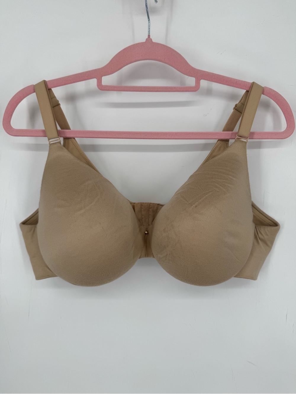 Cacique Lane Bryant Back Smoother Lightly Lined Full Coverage Nude Bra Size 42C
